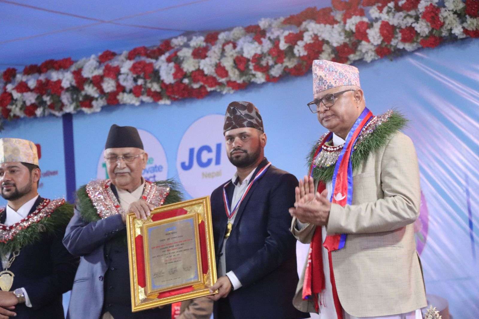 पत्रकार मरासिनी जेसीज उत्कृष्ट युवा पुरस्कार–२०२४ बाट सम्मानित