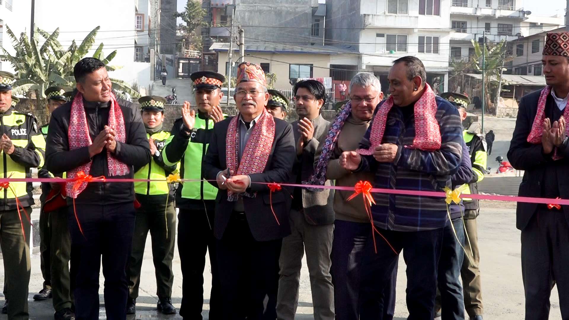 ललितपुर महानगरपालिकाको १३, १४ र २५ लाई जोड्ने पुल उद्घाटन