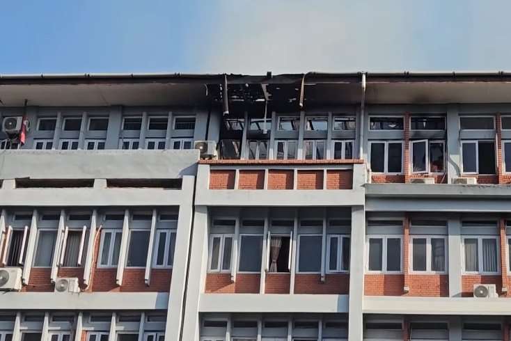 खानेपानी मन्त्रालयमा लागेको आगो नियन्त्रणमा