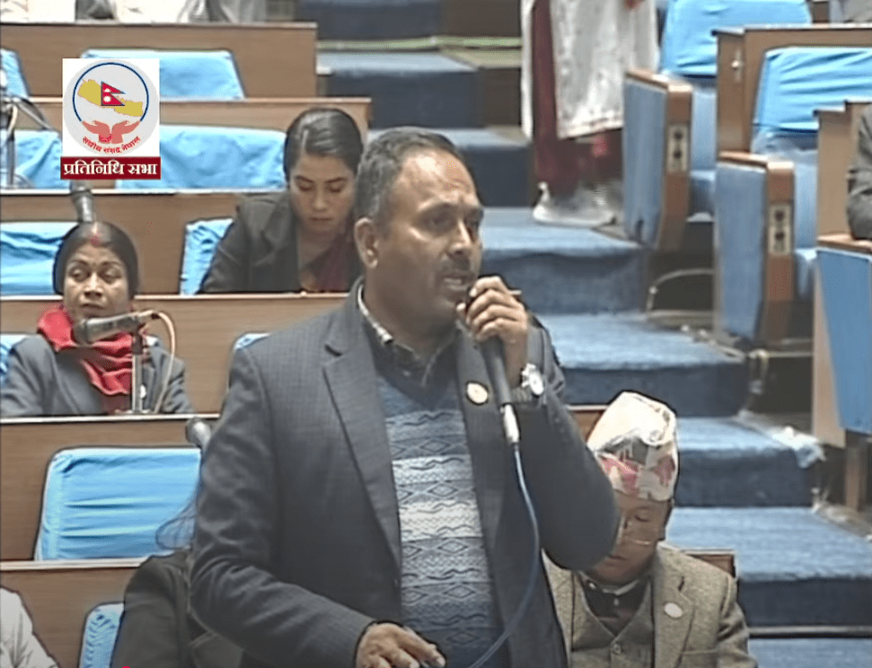 अवैध क्रसर सञ्चालनमा रोक लगाउन सांसद दाहालको माग