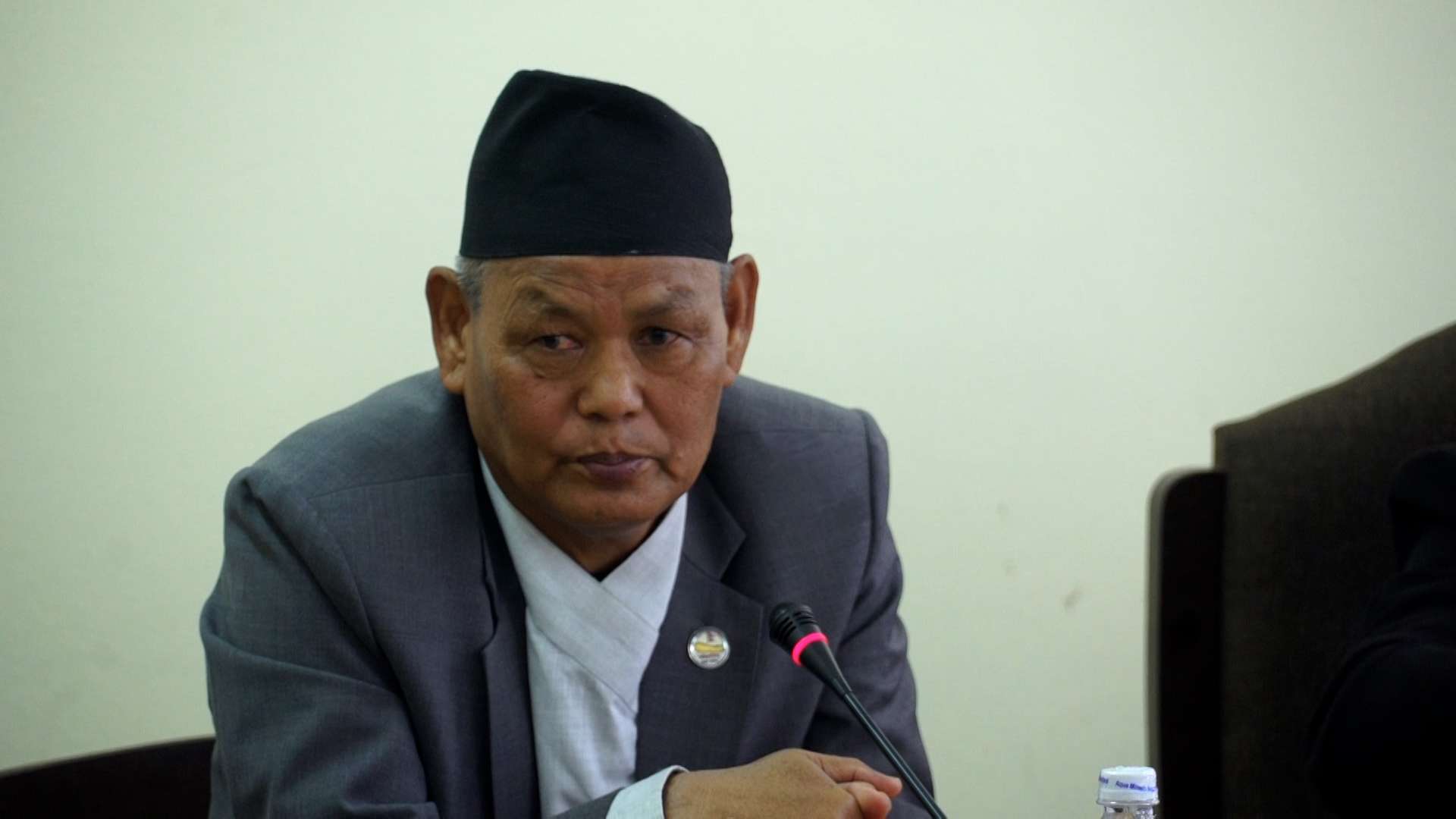 बजेट अभाव हुँदा काम गर्न नसकेको मन्त्री चौधरीको गुनासो