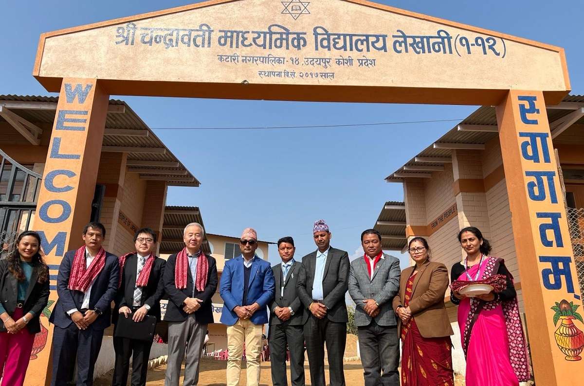 जापान सरकारको सहयोगमा निर्मित विद्यालय भवन हस्तान्तरण