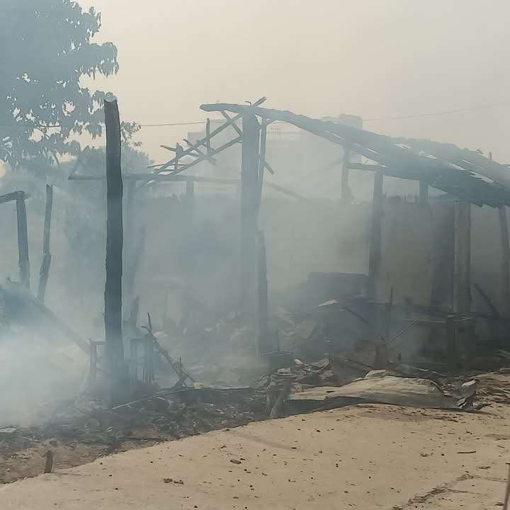 गरुडाको तरकारी बजारमा आगलागी