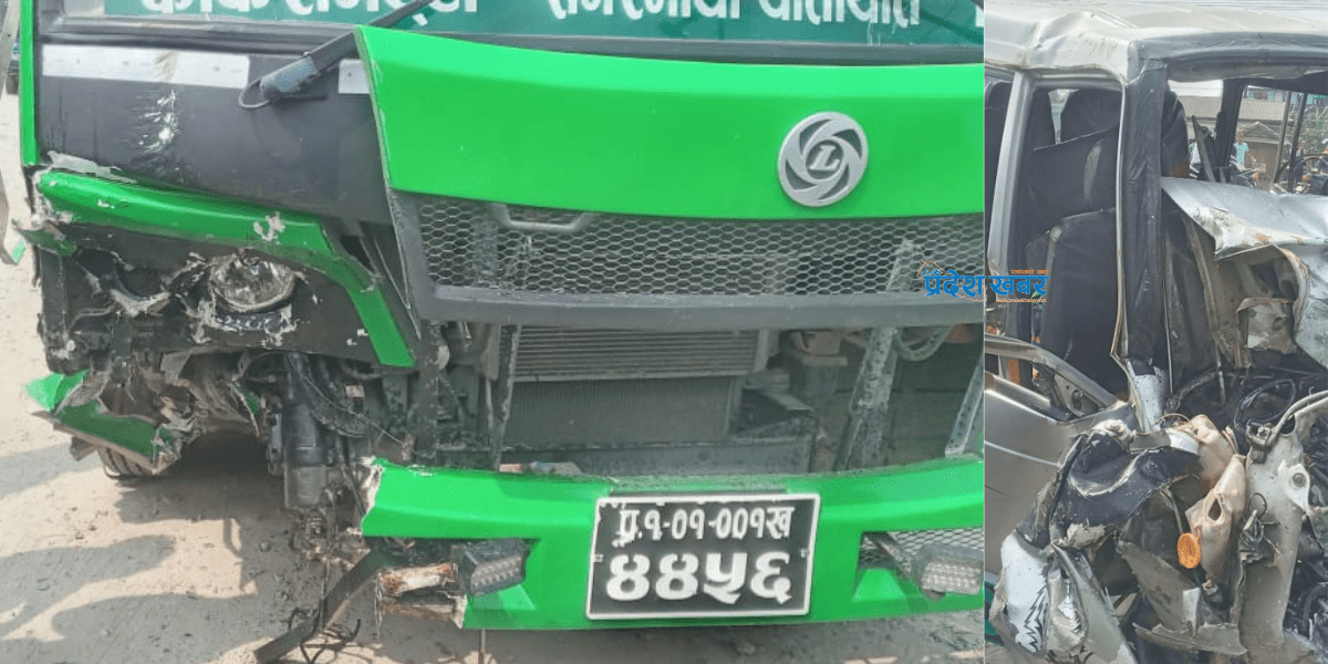 उर्लाबारीमा तीन सवारी साधन ठाेक्किँदा १३ जना घाइते, ५ जना गम्भीर