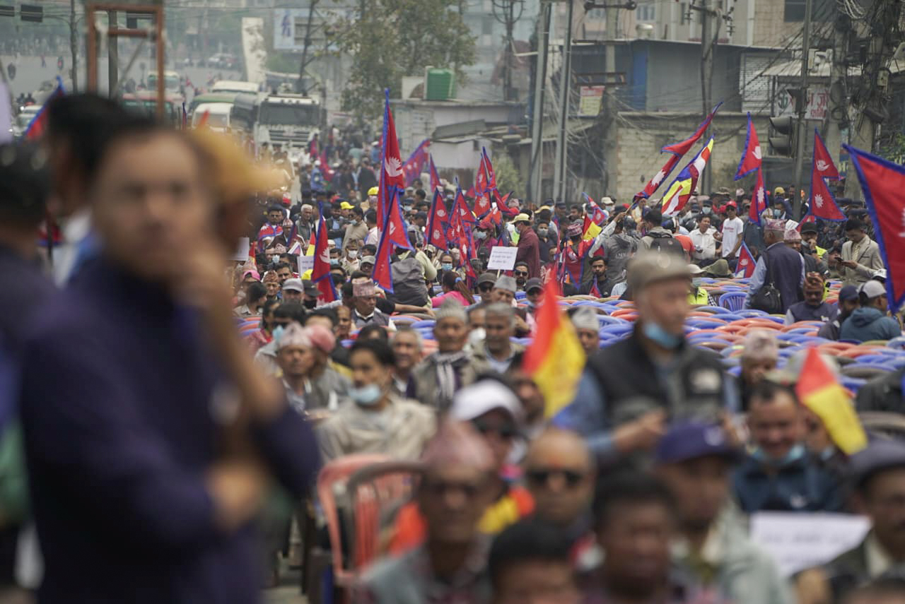 बल्खुमा राजावादीको प्रदर्शन जारी, सुरक्षा व्यवस्था कडा